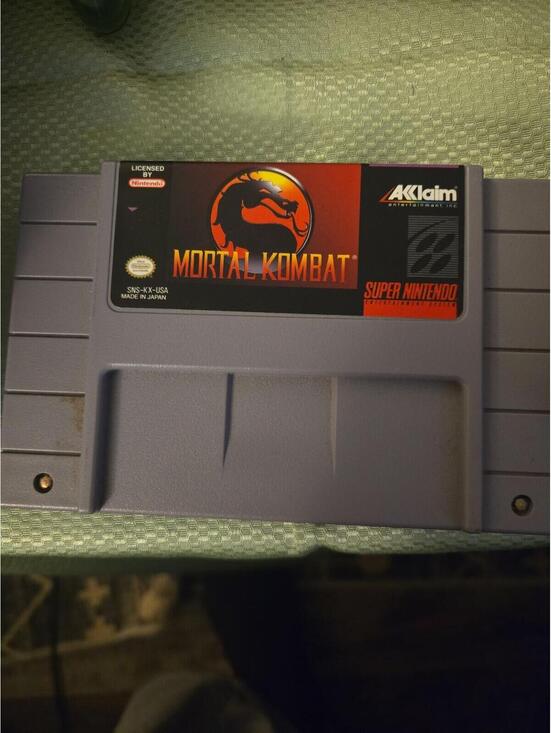 Other - Mortal Kombat (Super Nintendo, SNES) Authentic Game Cartridge